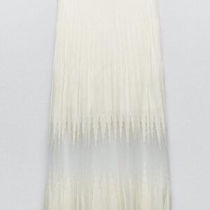 Zara mixed semi sheer knit maxi skirt
